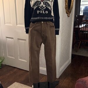 Vintage Et Vous High Rise Button Fly Tapered Brown Jeans Denim Vintage Size 12